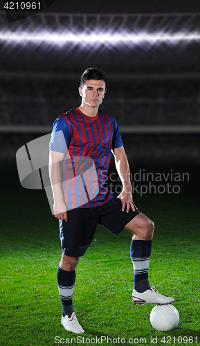 Image of soccer player portrait