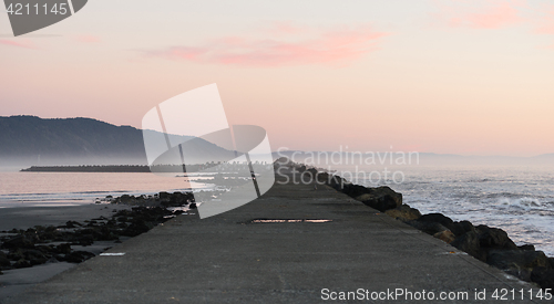 Image of Pacific Ocean West Coast Crescent City Battery Point Pier