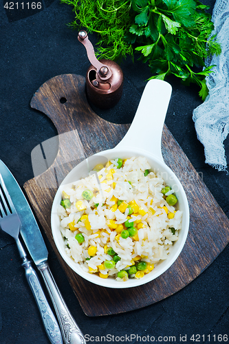 Image of rice with vegetables