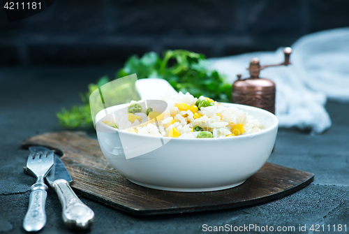 Image of rice with vegetables