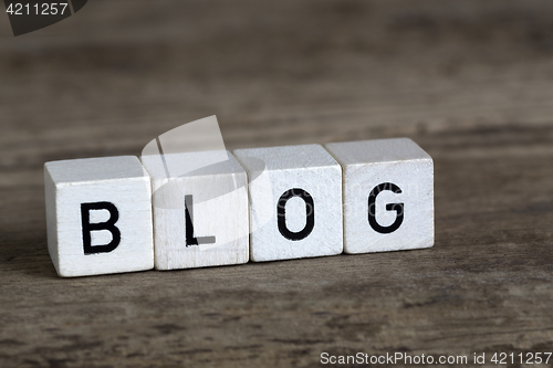 Image of Blog, written in cubes