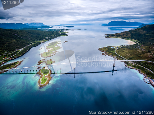 Image of Tjeldsundbrua bridge in Norway