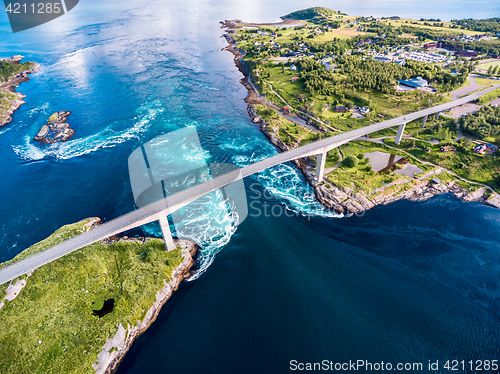 Image of Whirlpools of the maelstrom of Saltstraumen, Nordland, Norway