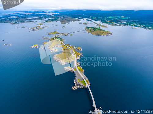 Image of Atlantic Ocean Road aerial photography.