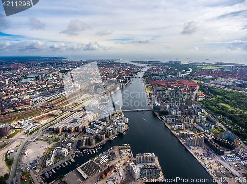 Image of City aerial view over Copenhagen