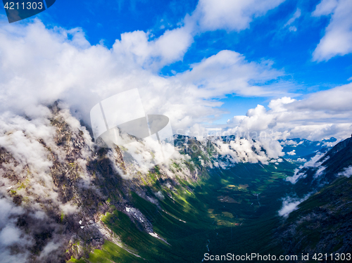 Image of Beautiful Nature Norway aerial photography.