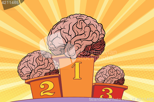 Image of The human brain on sports podium