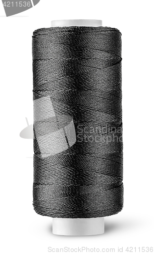Image of Black thread on the coil vertically