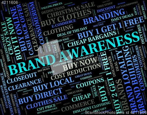 Image of Brand Awareness Indicates Logos Line And Perception