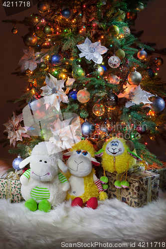 Image of Toys And New Year\'s Tree