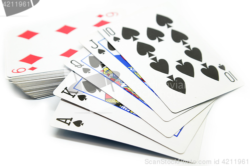 Image of Royal flush of spade