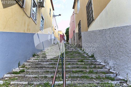 Image of Old stairs in Lisbon  