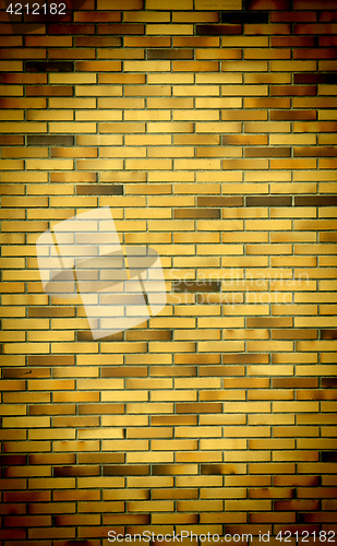 Image of brick wall background with vignette corners