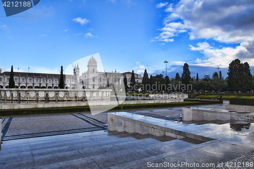 Image of Jeronimo monastery in lisbon, portugal . unesco world heritage s