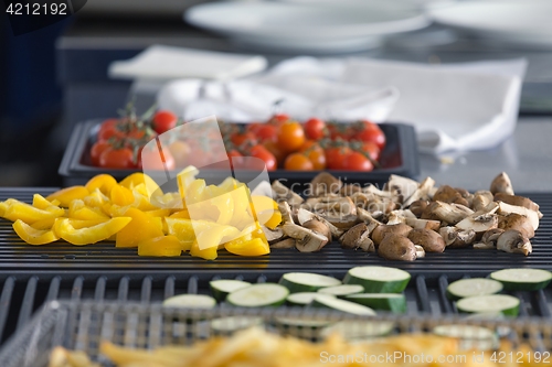 Image of Sliced up vegetables on the table