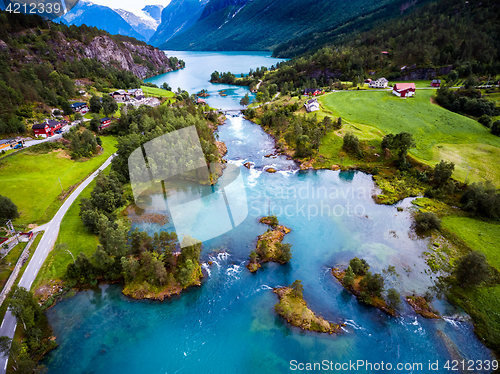 Image of Beautiful Nature Norway aerial photography.