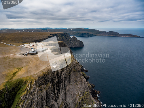 Image of North Cape (Nordkapp) aerial photography,