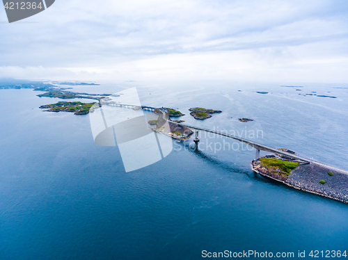 Image of Atlantic Ocean Road aerial photography.