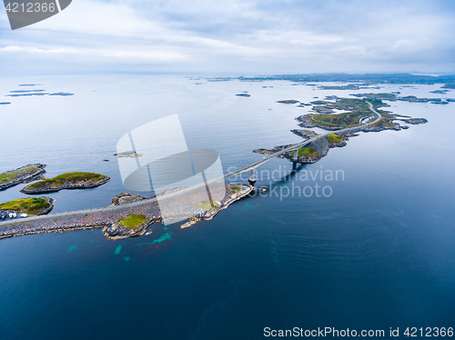 Image of Atlantic Ocean Road aerial photography.