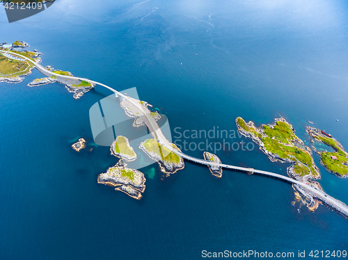 Image of Atlantic Ocean Road aerial photography.