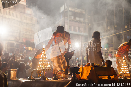 Image of Ganges Aarti ceremony, Varanasi