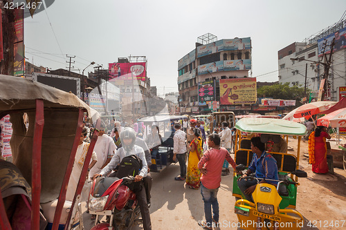 Image of Crowded traffic, Varanasi