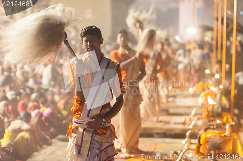 Image of Ganges Aarti ceremony, Varanasi