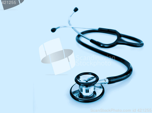 Image of stethoscope on white