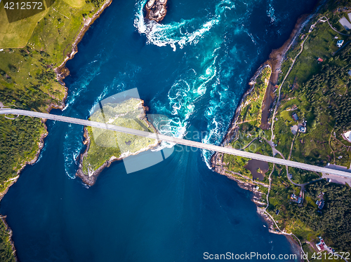 Image of Whirlpools of the maelstrom of Saltstraumen, Nordland, Norway