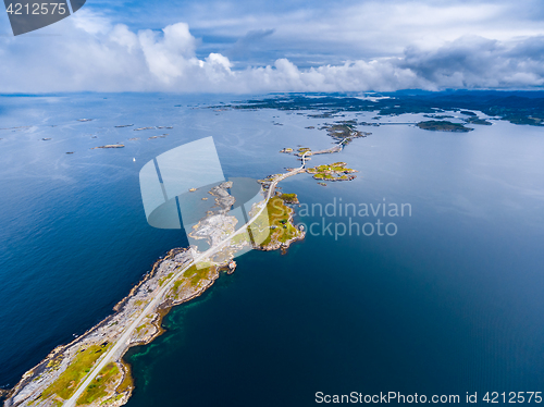 Image of Atlantic Ocean Road aerial photography.