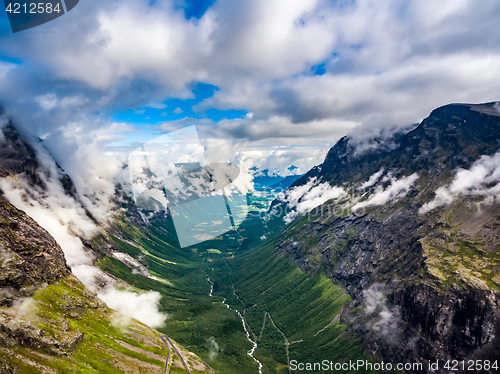 Image of Beautiful Nature Norway aerial photography.