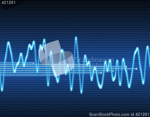 Image of electronic sine sound wave