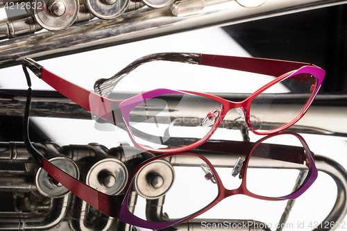 Image of Glasses And Trumpet