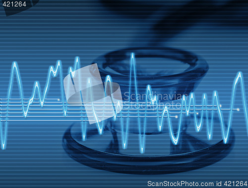 Image of electronic sine sound wave