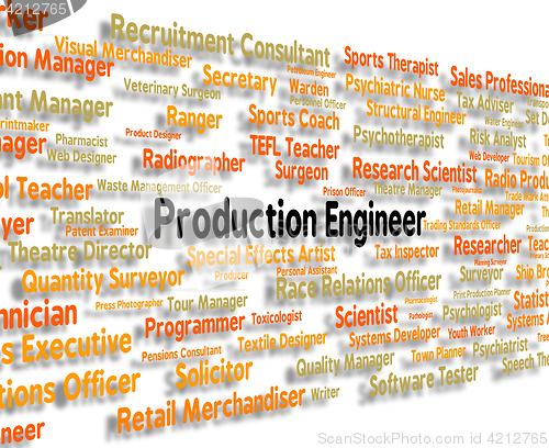 Image of Production Engineer Means Position Hire And Work