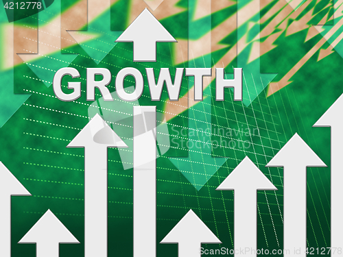 Image of Growth Graph Shows Develop Gain And Trend