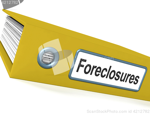 Image of Foreclosures File Shows Bankruptcy And Eviction