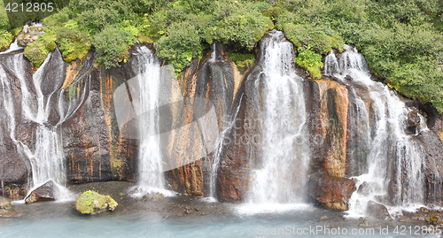 Image of Hraunfossar waterfalls in Iceland