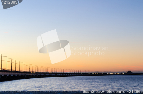 Image of The Oland Bridge in twilight