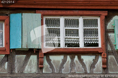 Image of Half timbered house at the ecomusee in Alsace