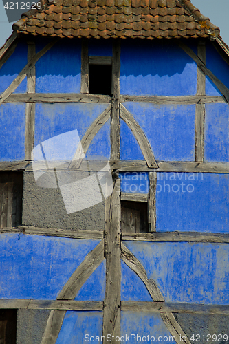 Image of Half timbered house details at the ecomusee in Alsace