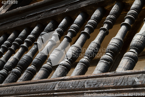 Image of House detail at the ecomusee in Alsace