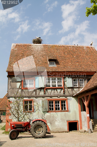 Image of Half timbered house at the ecomusee in Alsace