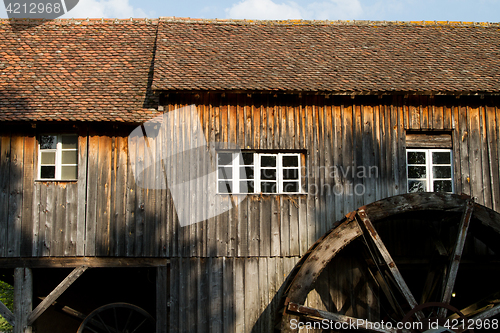 Image of Water mill at the ecomusee in Alsace