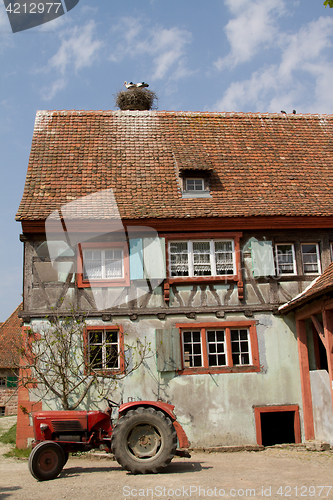 Image of Half timbered house at the ecomusee in Alsace