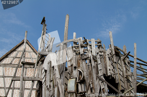 Image of Half timbered house at the ecomusee in Alsace