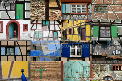 Image of Half timbered house at the ecomusee in Alsace