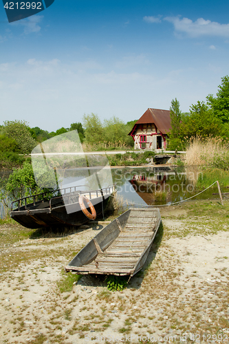 Image of Boat at the ecomusee in Alsace