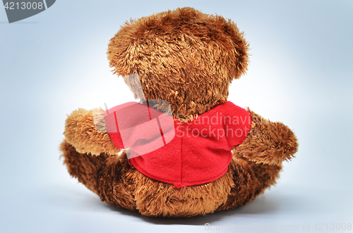 Image of Back view of teddy bear