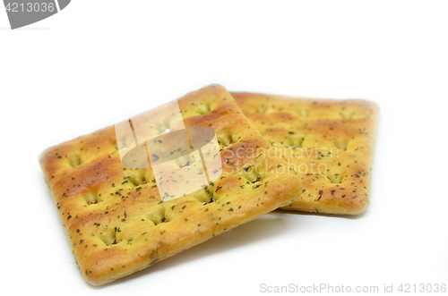 Image of Salty crackers stack